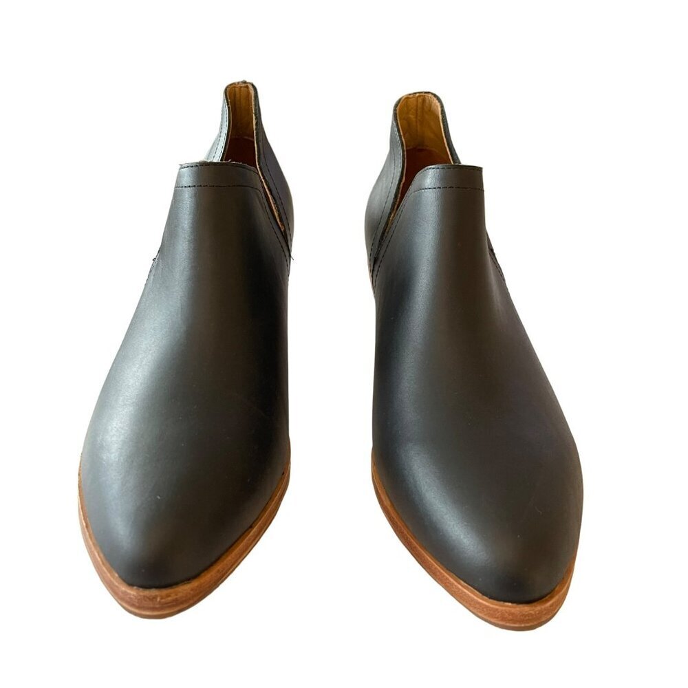 Nisola Water Resistant Mia Everyday Black Leather Chelsea Ankle Boots Size 8 NEW - Picture 2 of 6